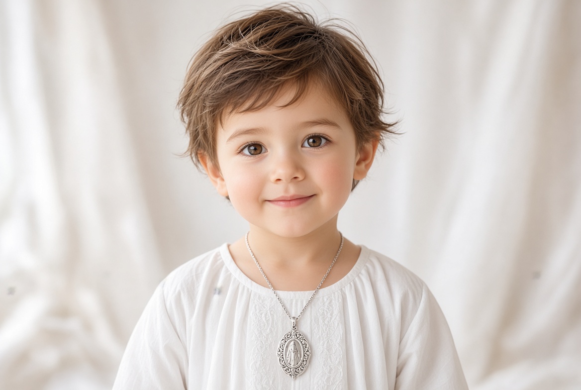 médaille de bapteme enfant